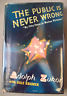 Adolph Zukor -THE PUBLIC IS NEVER WRONG- HC w/ DJ