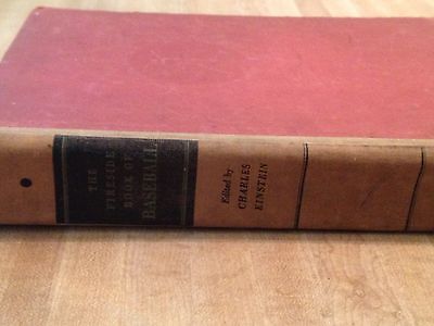 THE FIRESIDE BOOK OF BASEBALL Charles Einstein 1st Ed. 1st Print Stated 1956 HC