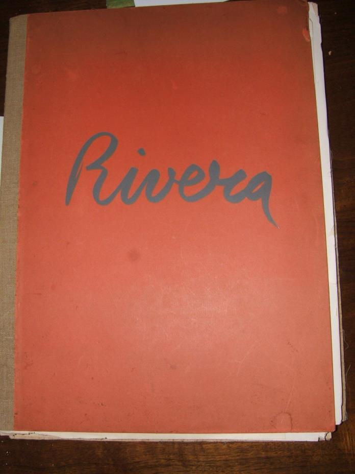 SIGNED & INSCRIBED by DIEGO RIVERA + FRIDA KAHLO Lithographs Art Books Mexican