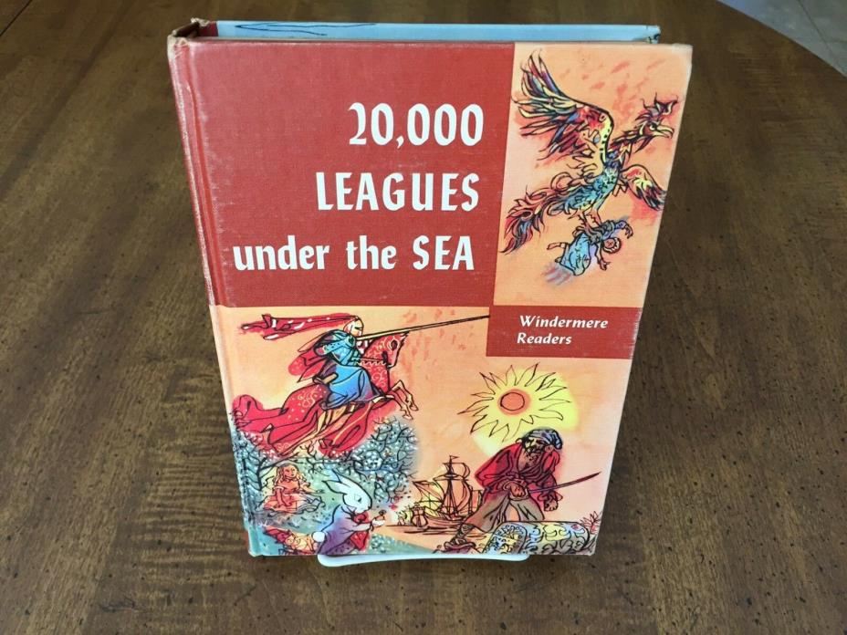 20,000 Leagues Under the Sea - Windermere Readers 1st Printing 1954; Jules Verne