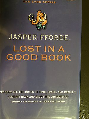 LOST IN A GOOD BOOK. JASPER FFORDE. SIGNED 1ST EDITION WITH PROMO POSTCARD