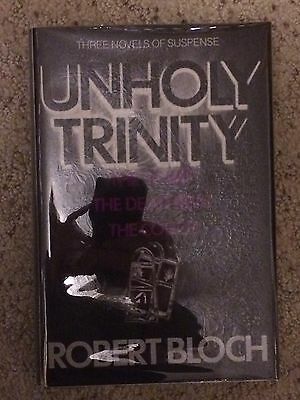 ROBERT BLOCH UNHOLY TRINITY SIGNED 1st Scream Press RARE! PSYCHO