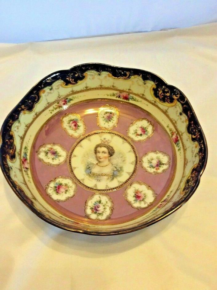 ROYAL VIENNA MARIA de MEDICIS PORTRAIT BOWL