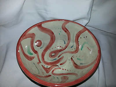 Unusual Ceramic hand-painted small serving bowl  #  2229