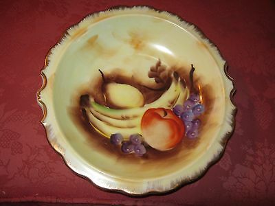 Beautiful Antique Hand Painted APPLE PEAR BANANA GRAPES E2350 7 