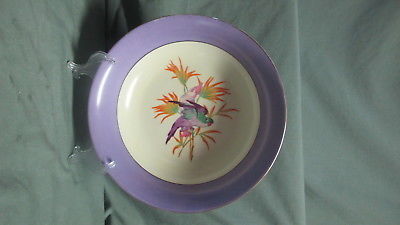 Antique PM Moschendorf Bavaria Porcelain Bowl with Birds