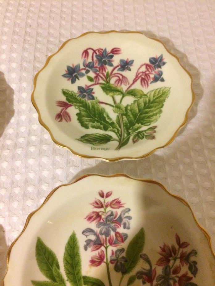 Set of 4 Vintage Heritage Regency Collection English Bone  butter pats