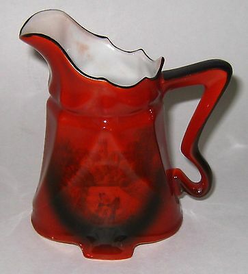 Vintage Art Nouveau Pitcher M W Co., Hand Painted Germany