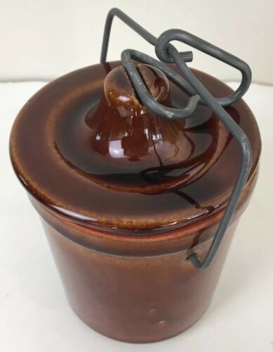 Vintage Brown Ceramic Stone Crock