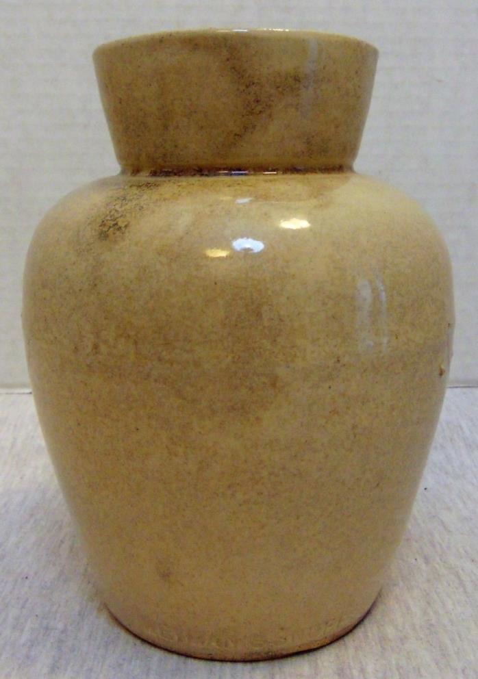 Vintage Weyman's Snuff Jar Ceramic Crock Stoneware