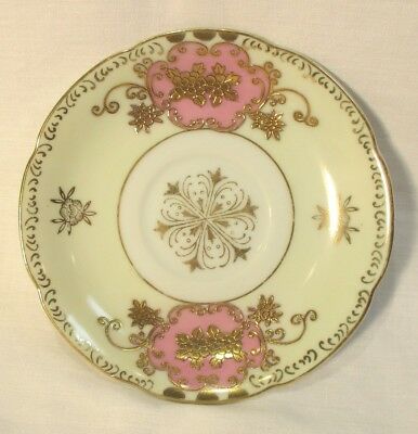Old Gold Hand Painted Saucer Made in Japan