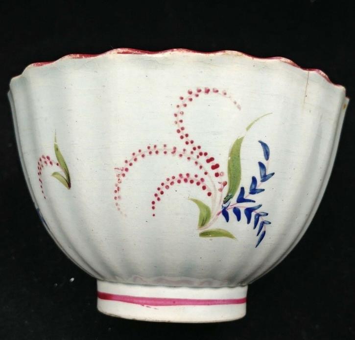 Antique Teacup Hand Painted Floral Design - Fall River, Massachusetts Provenance