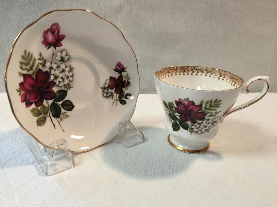 Vintage Cup and Saucer , Royal Grafton , Fine Bone China , England.