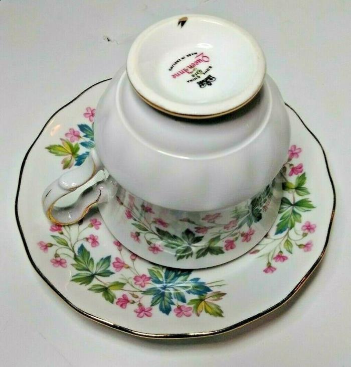 Queen Anne Fine Bone China Made in England Cup and Saucer