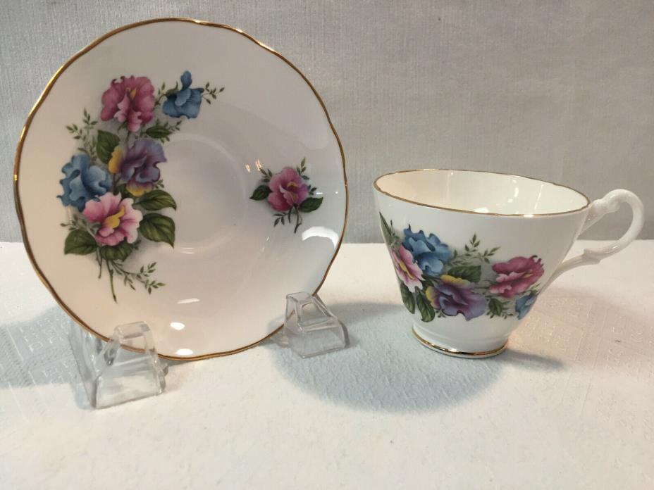 Vintage Cup and Saucer , Allyn Nelson Collection, Fine Bone China , England.