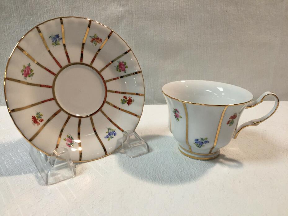 Vintage Cup and Saucer , By Ganz .
