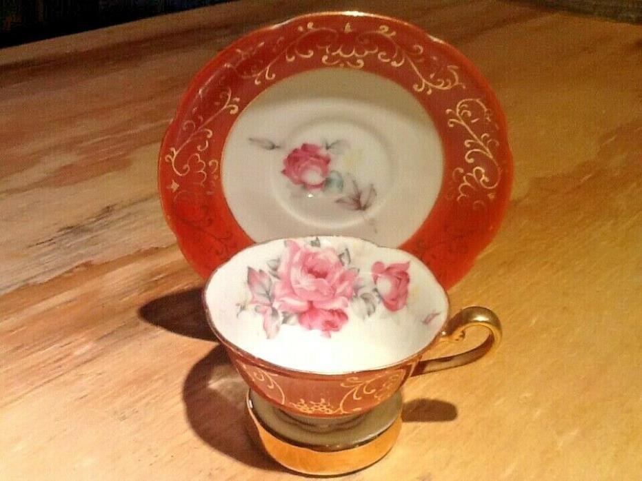 Demitasse Made in Occupied Japan Cup and saucer with Roses