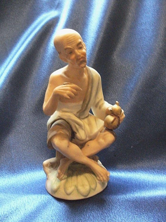 Vintage ARCO  Asian Old Man Porcelain Bisque Figurine