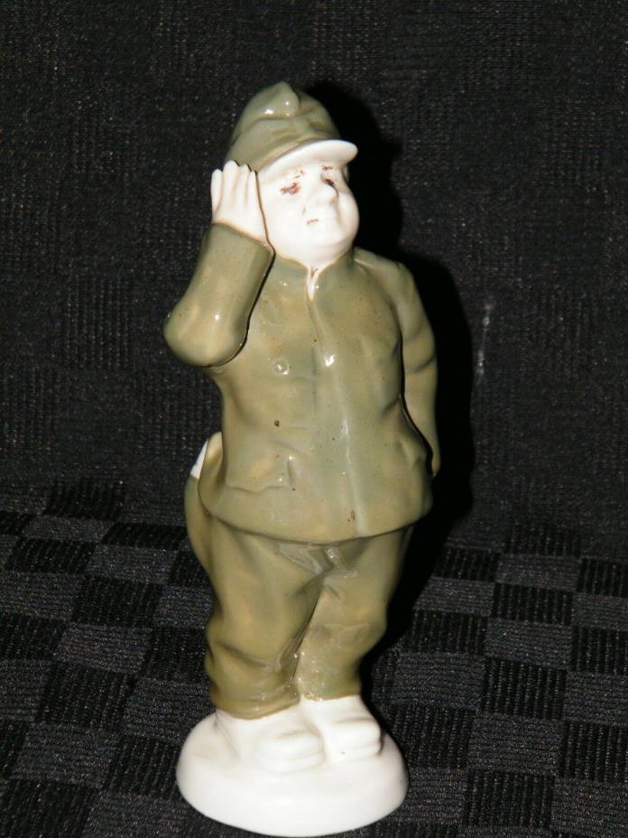 Perfect Soldier Porcelain Figure Figurine Statue Royal Dux Czech Czechoslovakia
