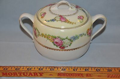 Antique Germany Porcelain Biscuit Jar w/ Lid