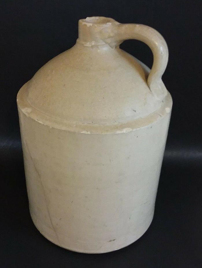 Vintage Antique Gallon Large StoneWare Crock Moonshine Whiskey Jug  Handle
