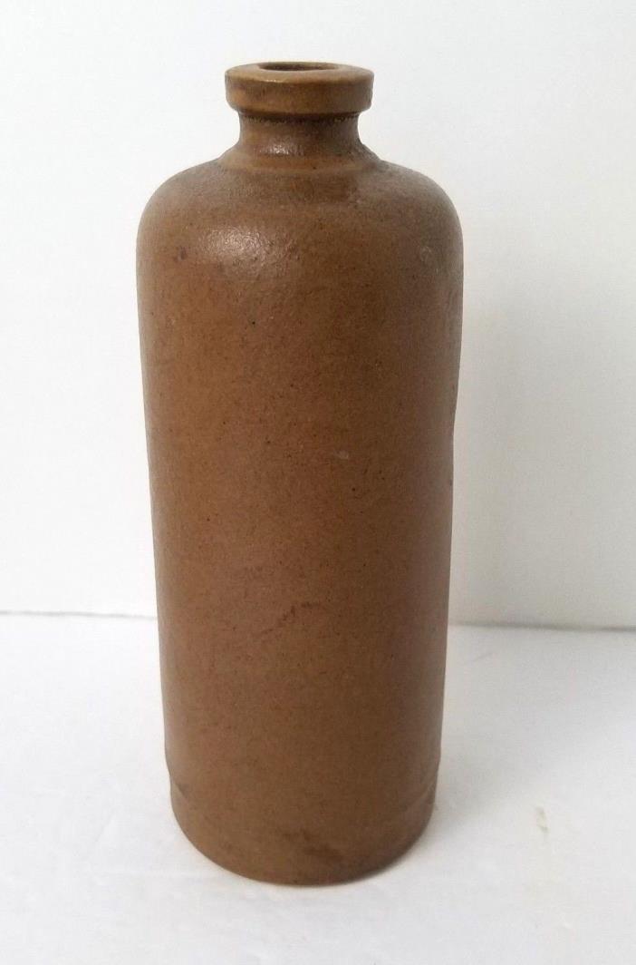 Antique Vintage 1900's German Stoneware Bottle Jug Wood Fire Glazed