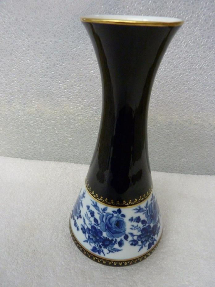 Royal Porzellan Bavaria KPM Germany Handarbeit Echt Cobalt Vase