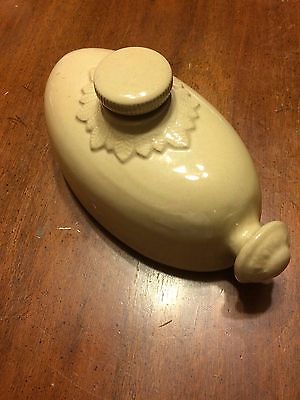 Vintage Denby Bourne Stoneware Foot Warmer, Bed Warmer - 1940s Bourne