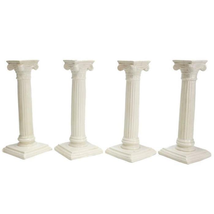 Four 19th Century Candlesticks by Spode from President Franklin D. Roosevelt