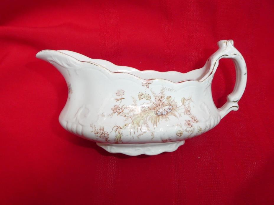 Antique T & R Boote Waterloo Potteries Gravy Boat 