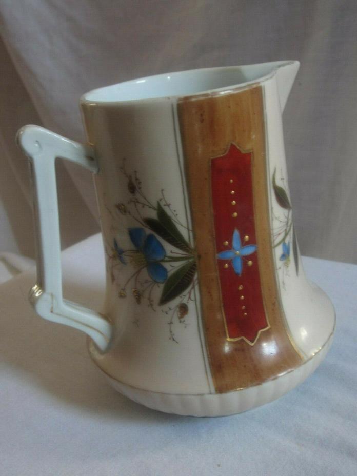 Vintage/Antique pitcher hand painted, Mark & Cutherz, Carlsbad