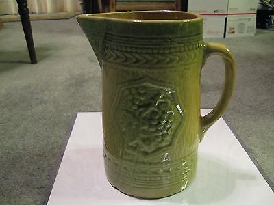 Primitive Clay Pitcher with Grapes in Panel