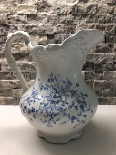 Antique La Belle  6 ½” China Pitcher from Wheeling Pottery: Excellent Condition