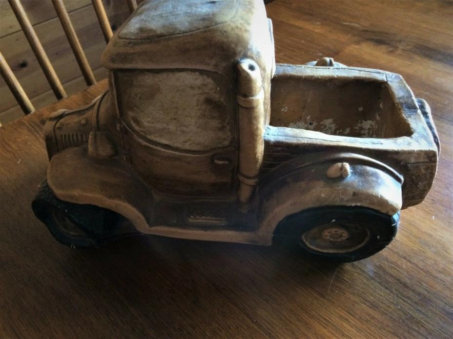 Ceramic Flower Pot Farm Pickup Truck, Home Interior 1970-1980