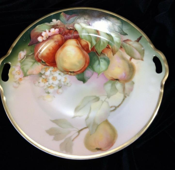 Antique THOMAS Sevres Bavaria Plate Hand Painted 