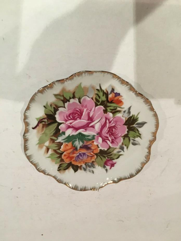 antique porcelain wall plate 'Flowers