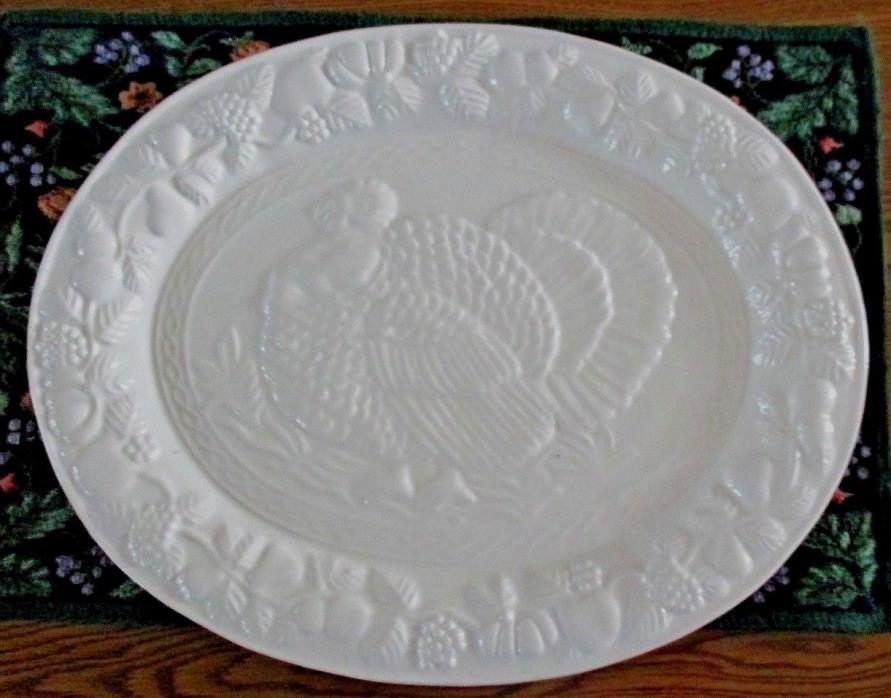 Turkey Platter Rainbow Hotel Casino Vicksburg Mississippi Large Ceramic 16 x 13