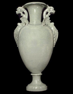 URN LARGE VICTORIAN GOTHIC STYLE  WITH  FEMALE DRAGONS MOTIFS 19TH C.