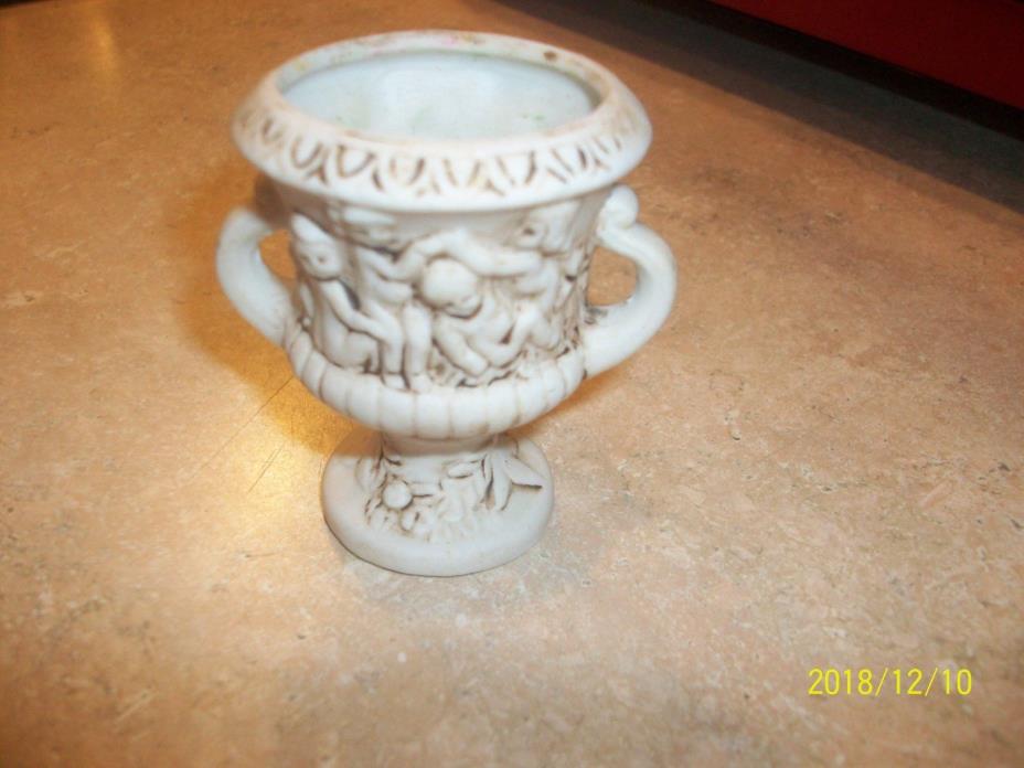 Small Vintage Napcoware Japan Porcelain Urn with Grecian design  C-8417