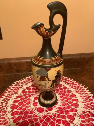 Vintage Hand-painted?? Greek Decorative Vase 13”