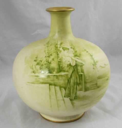 Antique Balbous Royal Bonn Vase Hand Painted Germany 11