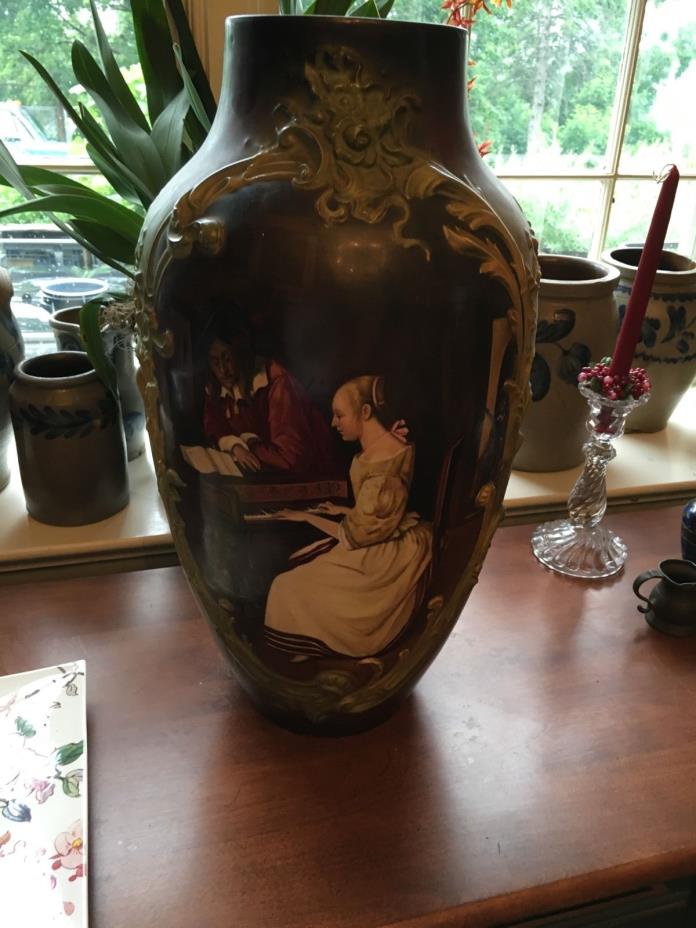 RARE Limoge Vase !! Beautiful Signed ~ J. H Schindler~ PMC France
