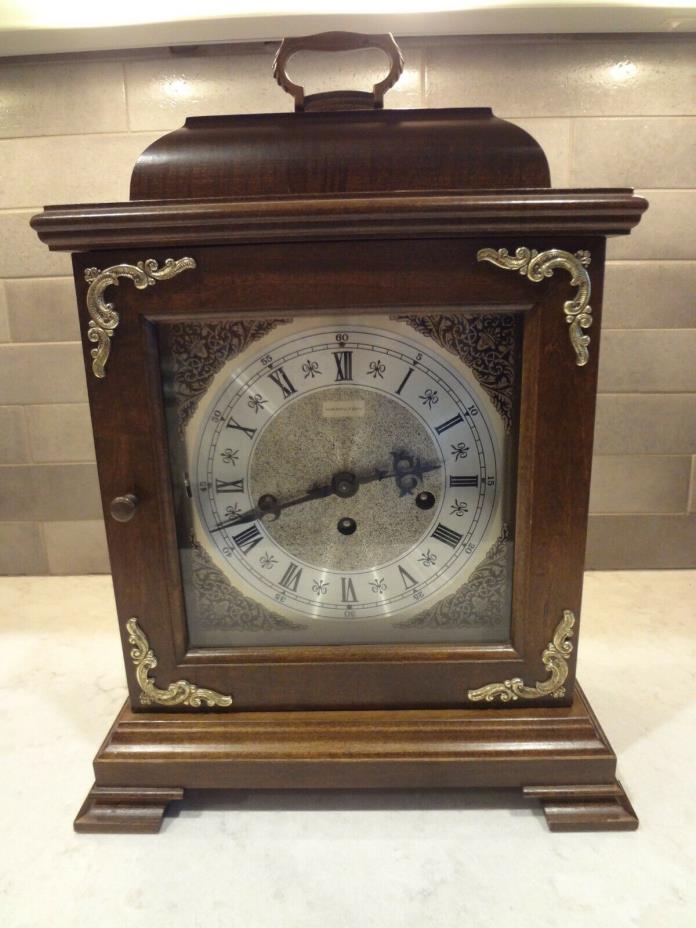 Hamilton Wheatland Westminster Chime Bracket Shelf Mantle Clock 340 020 Nice