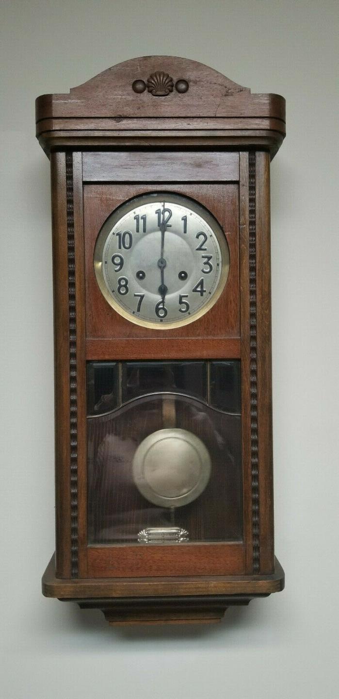 Antique German Junghans???  Gottlieb??? chime wall clock