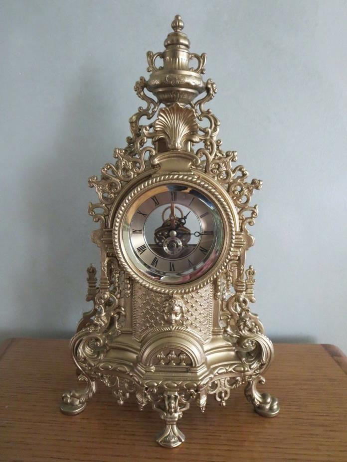 Ornate  Italian Made Mantel Cherub Clock