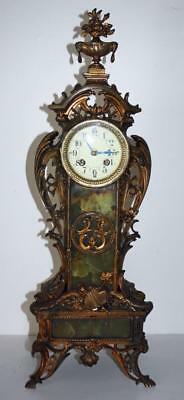 Antique S. Marti French Medaille de Bronze Clock - Prof. Serviced - Quartz/Brass