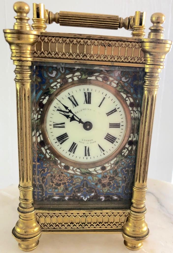 CLOISONNÉ CARRIAGE CLOCK FREE SHIPPING!!