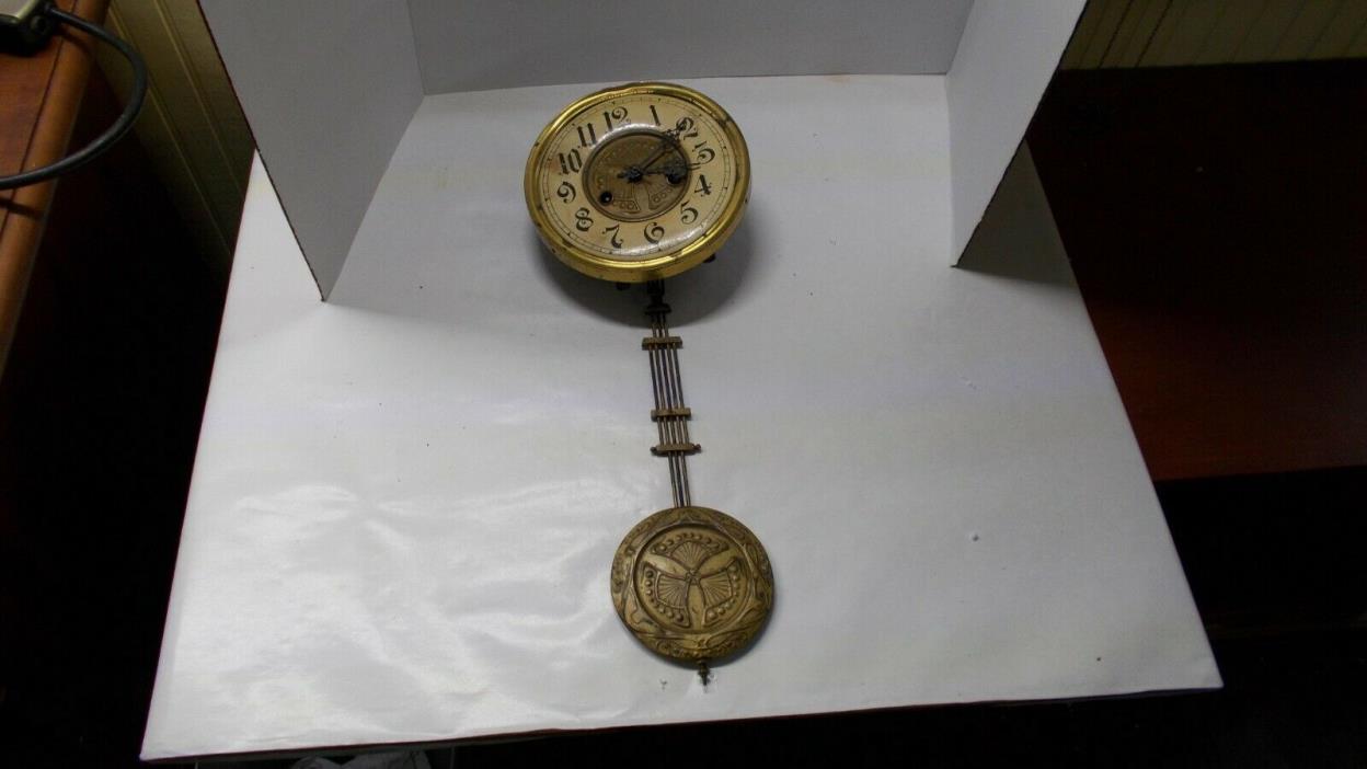 Junghans or H.A.C. Free Swinger Wall Clock Movement with pendulum. Germany