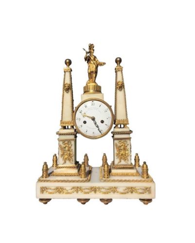 RARE 18th Mantel Clock Louis XVI Period Antique by Charles Bertrand