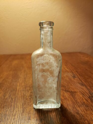 Aceite Mexicano Vintage Bottle Aqua Colored